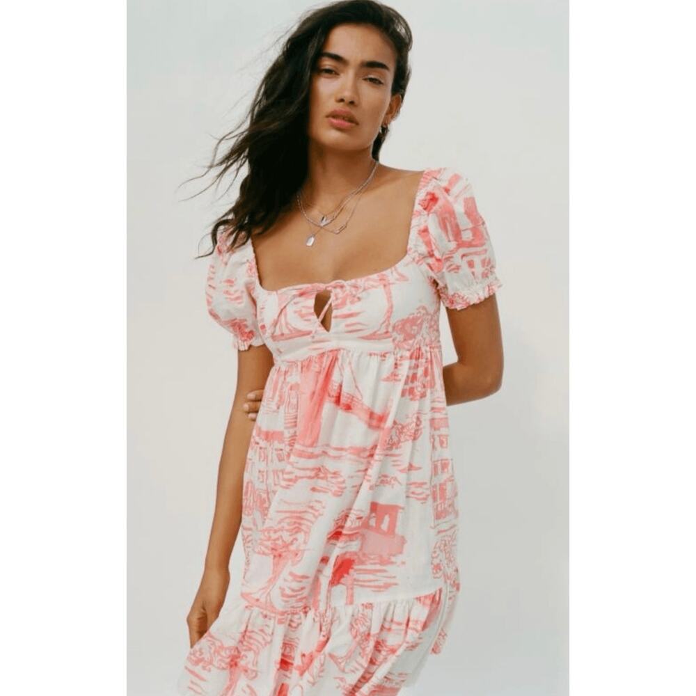 Urban outfitters back tie babydoll dress M